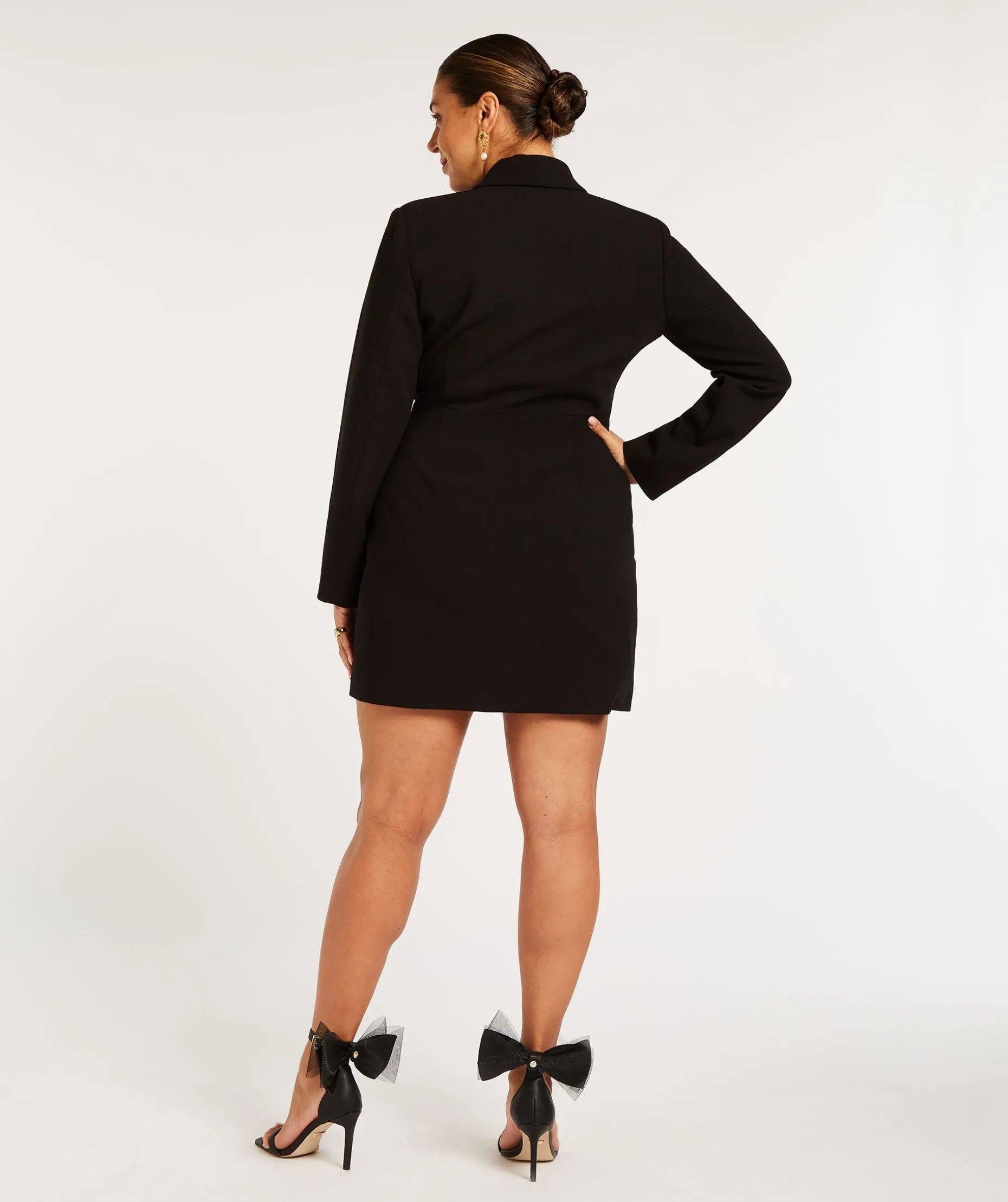 JV BONITA overslagjurk - black