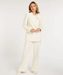 JV DILLEN straight fit blazer - creme white