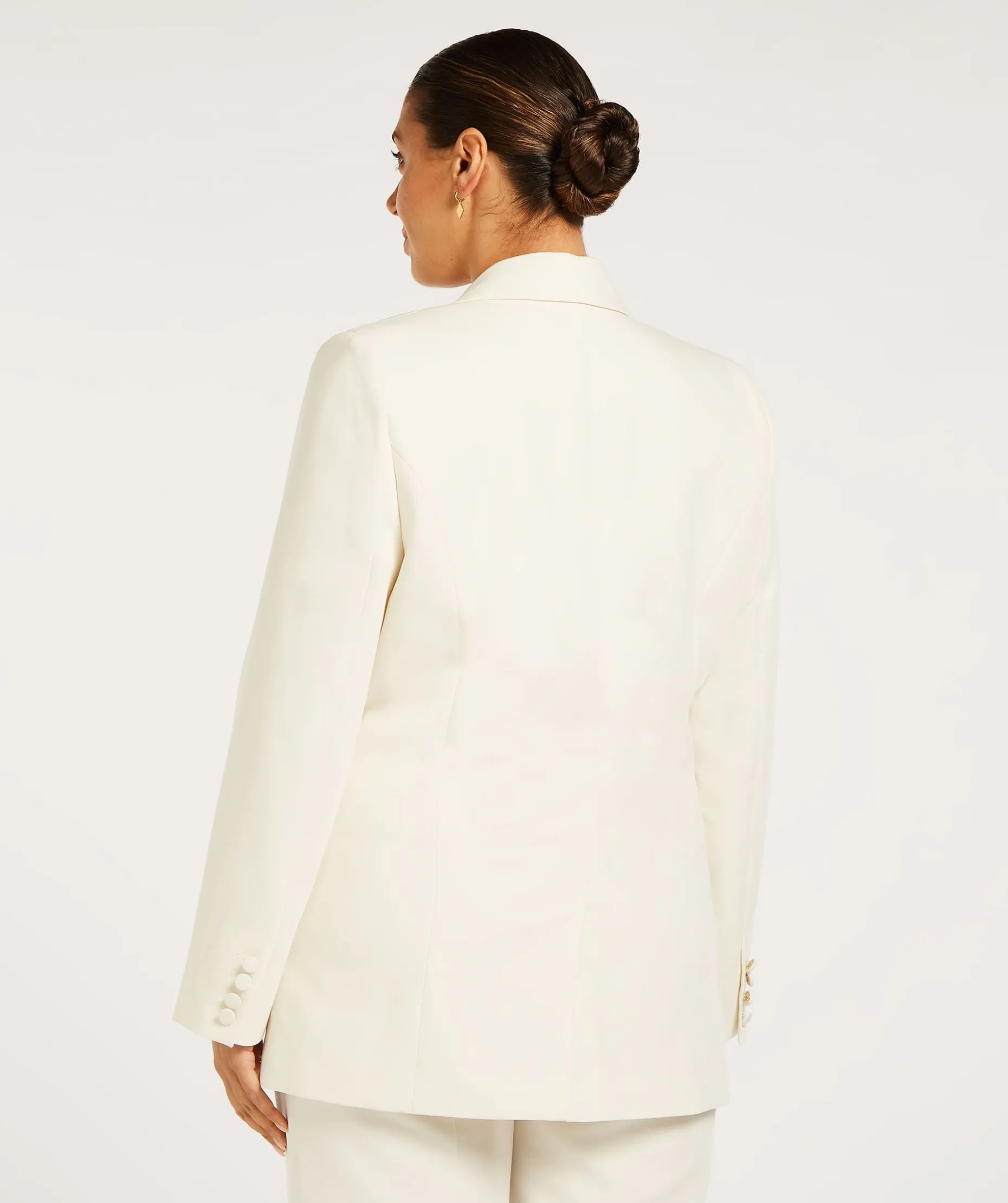 JV DILLEN straight fit blazer - creme white