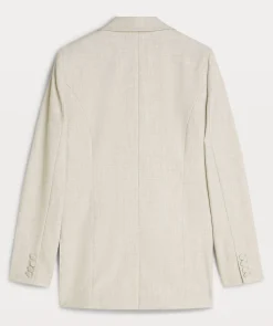 JV DILLEN straight fit blazer - light grey melange