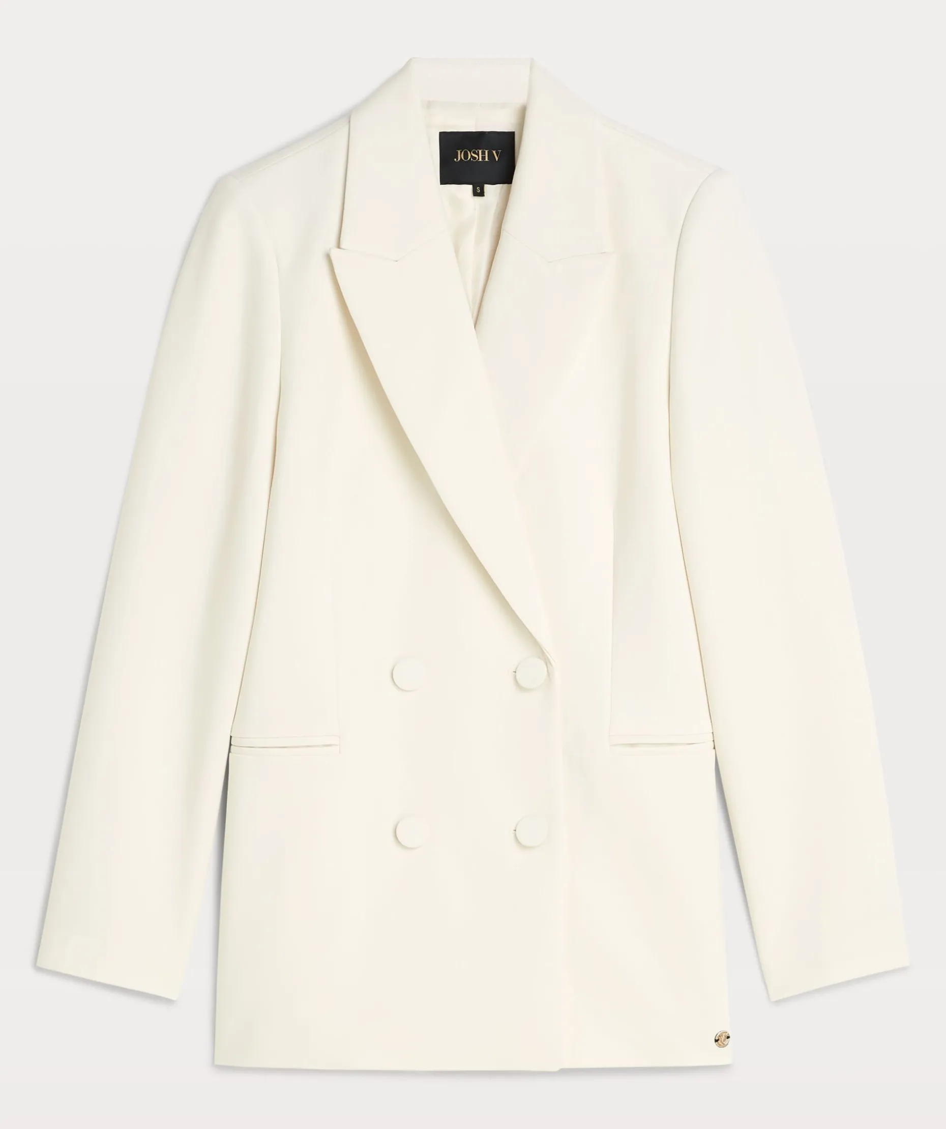JV DILLEN straight fit blazer - creme white
