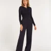 JV KATE high rise wide leg pantalon - dark blue