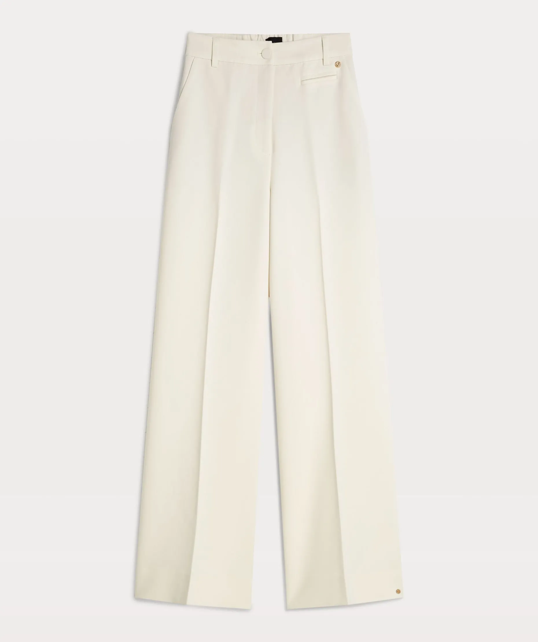 JV KATE high rise wide leg pantalon - creme white