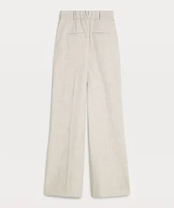JV KATE high rise wide leg pantalon - light grey melange