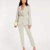 JV KRIS fitted pantalon - light grey melange