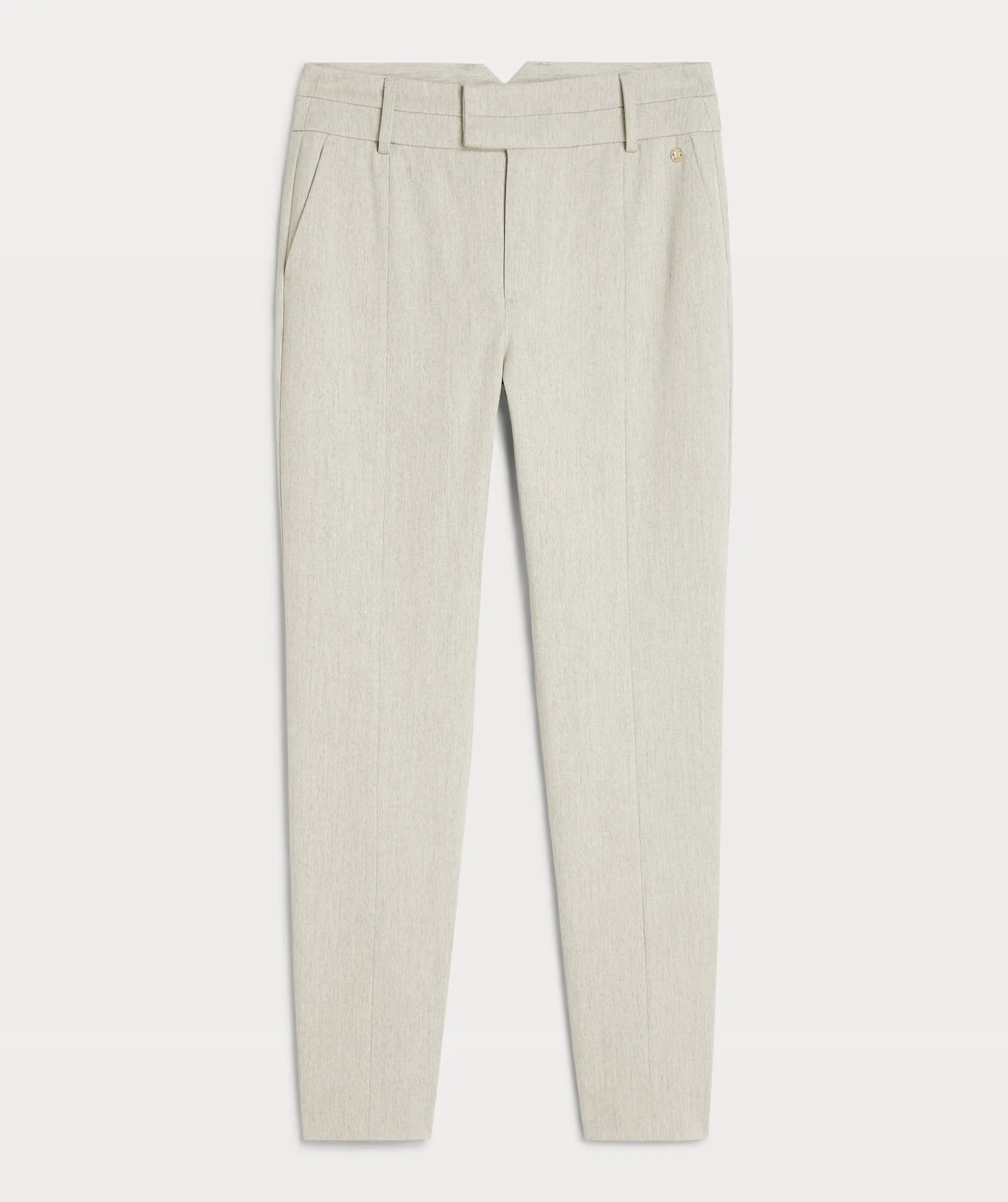 JV KRIS fitted pantalon - light grey melange