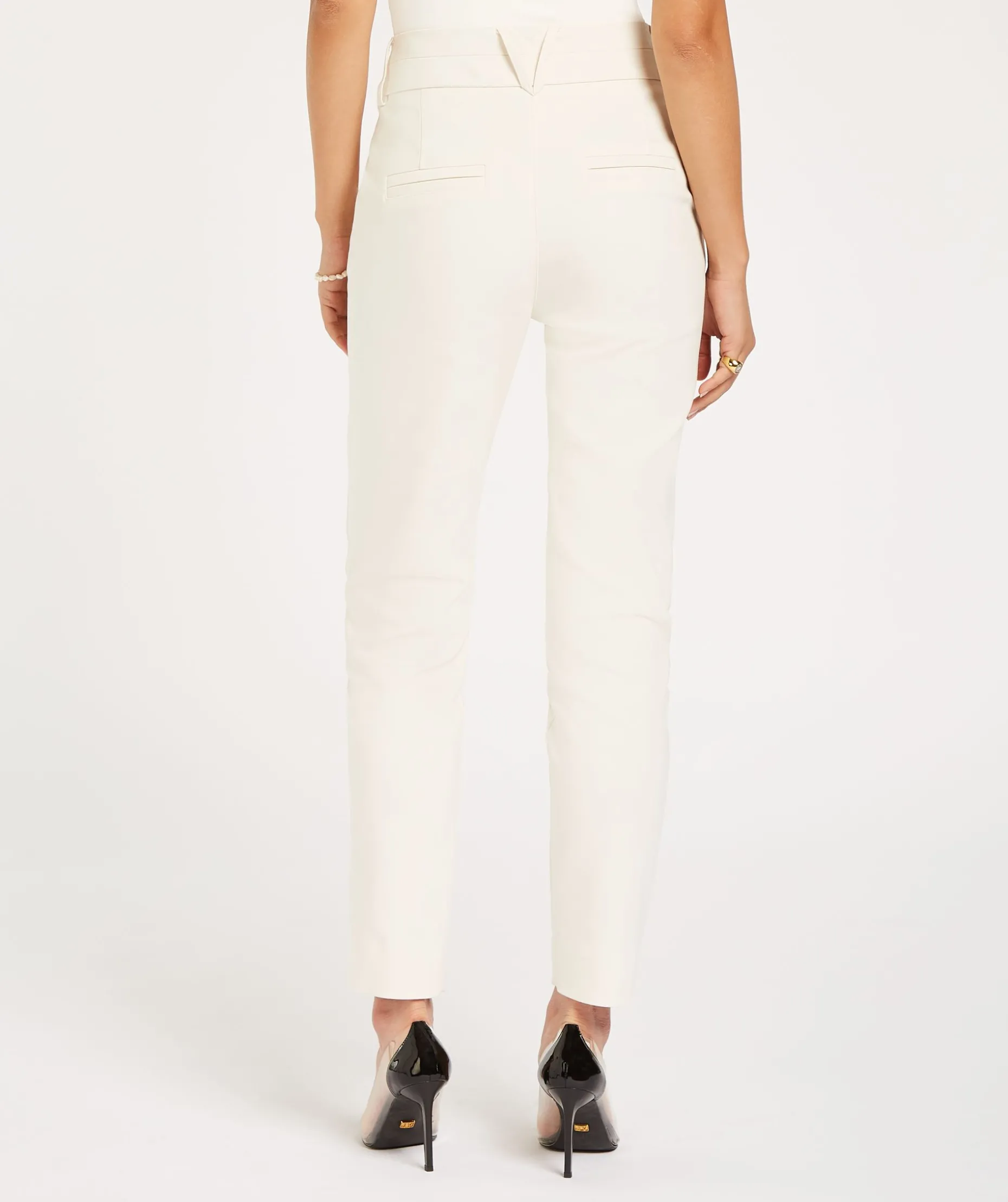 JV KRIS fitted pantalon - creme white