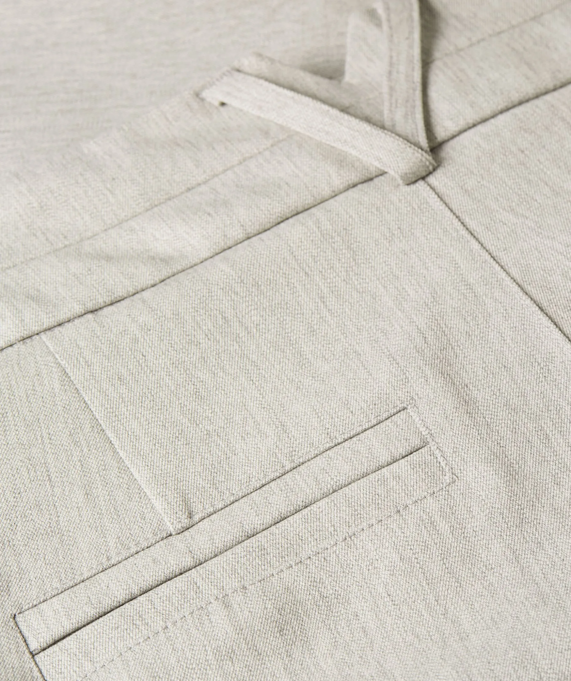 JV KRIS fitted pantalon - light grey melange