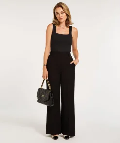 JV LINDE slim fit top - black
