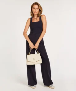 JV LINDE slim fit top - dark blue