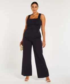 JV LINDE slim fit top - dark blue