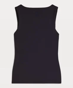 JV LINDE slim fit top - dark blue