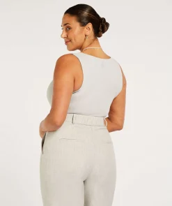 JV LINDE slim fit top - grey