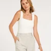 JV LINDE slim fit top - off white