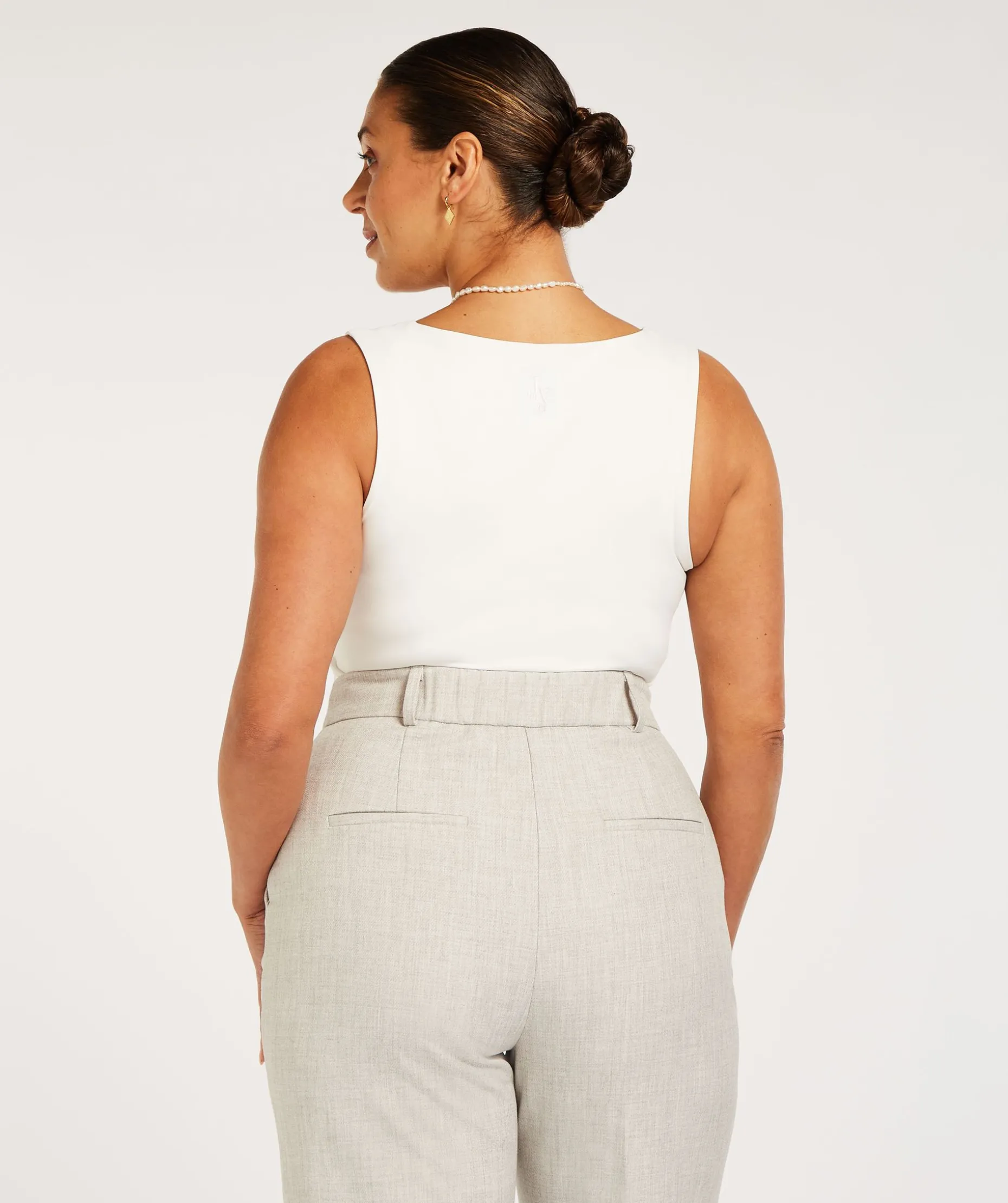 JV LINDE slim fit top - off white