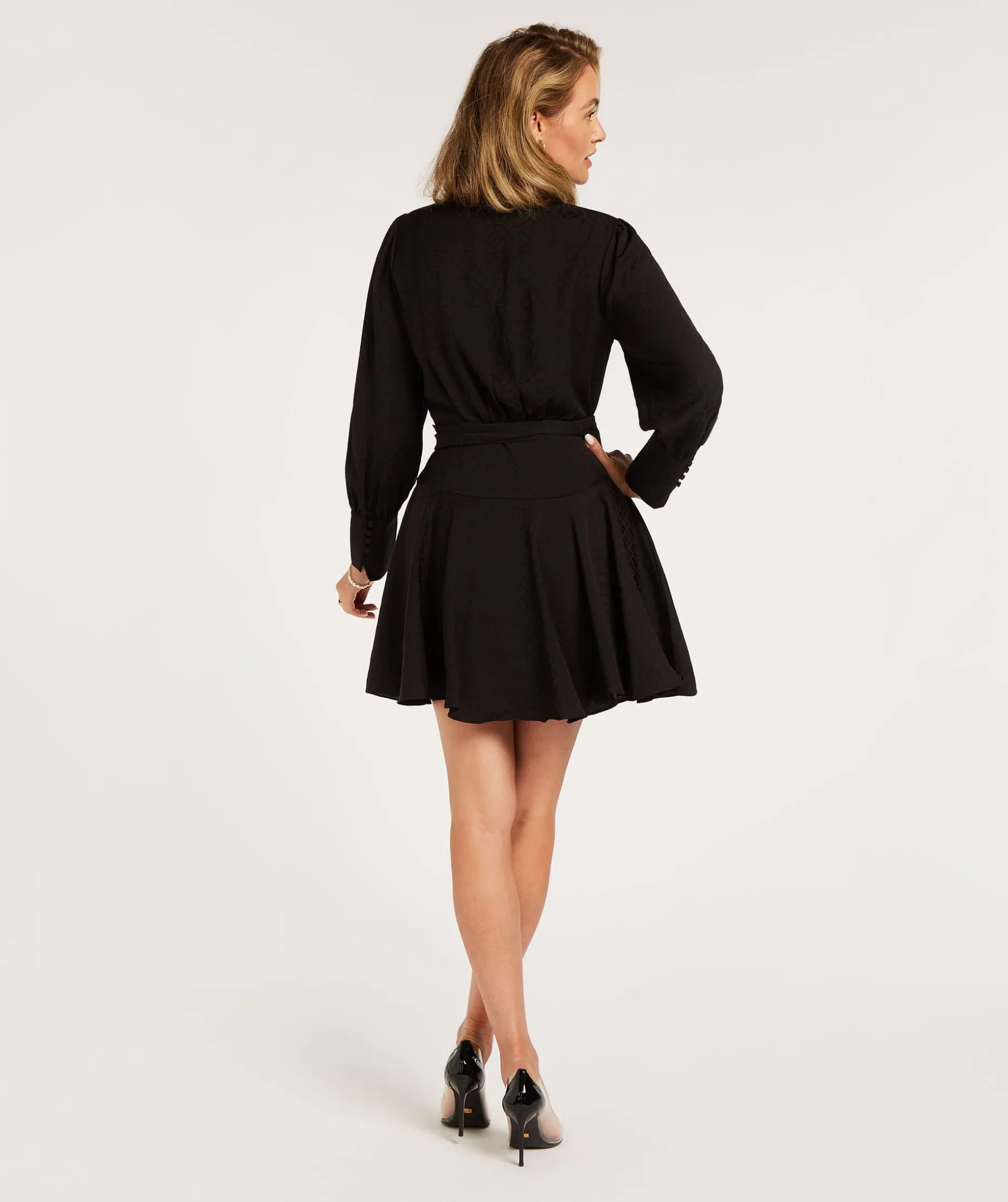 JV TAMAYA regular fit jurk met logo - black