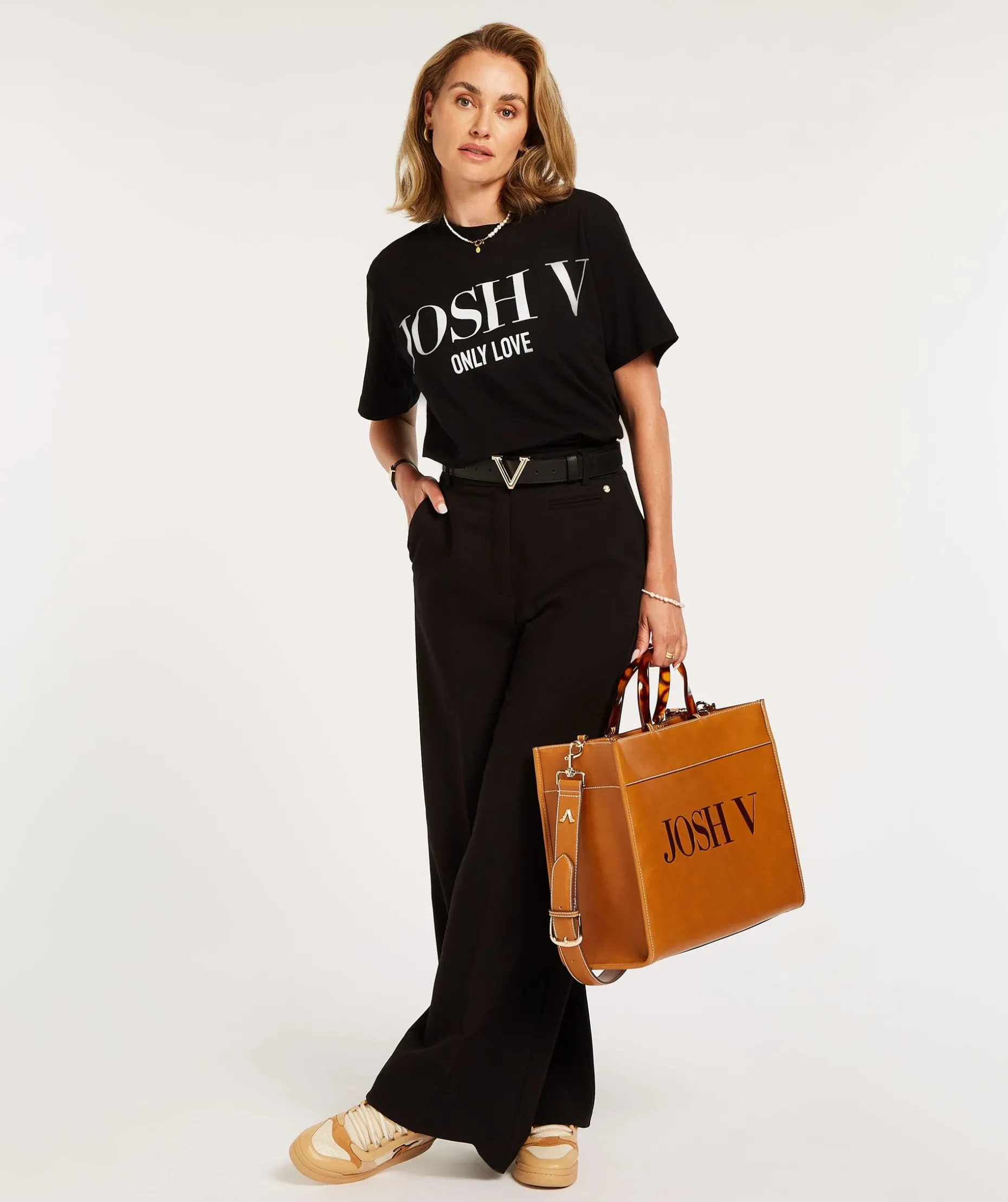JV TEDDY ONLY LOVE T-shirt - black