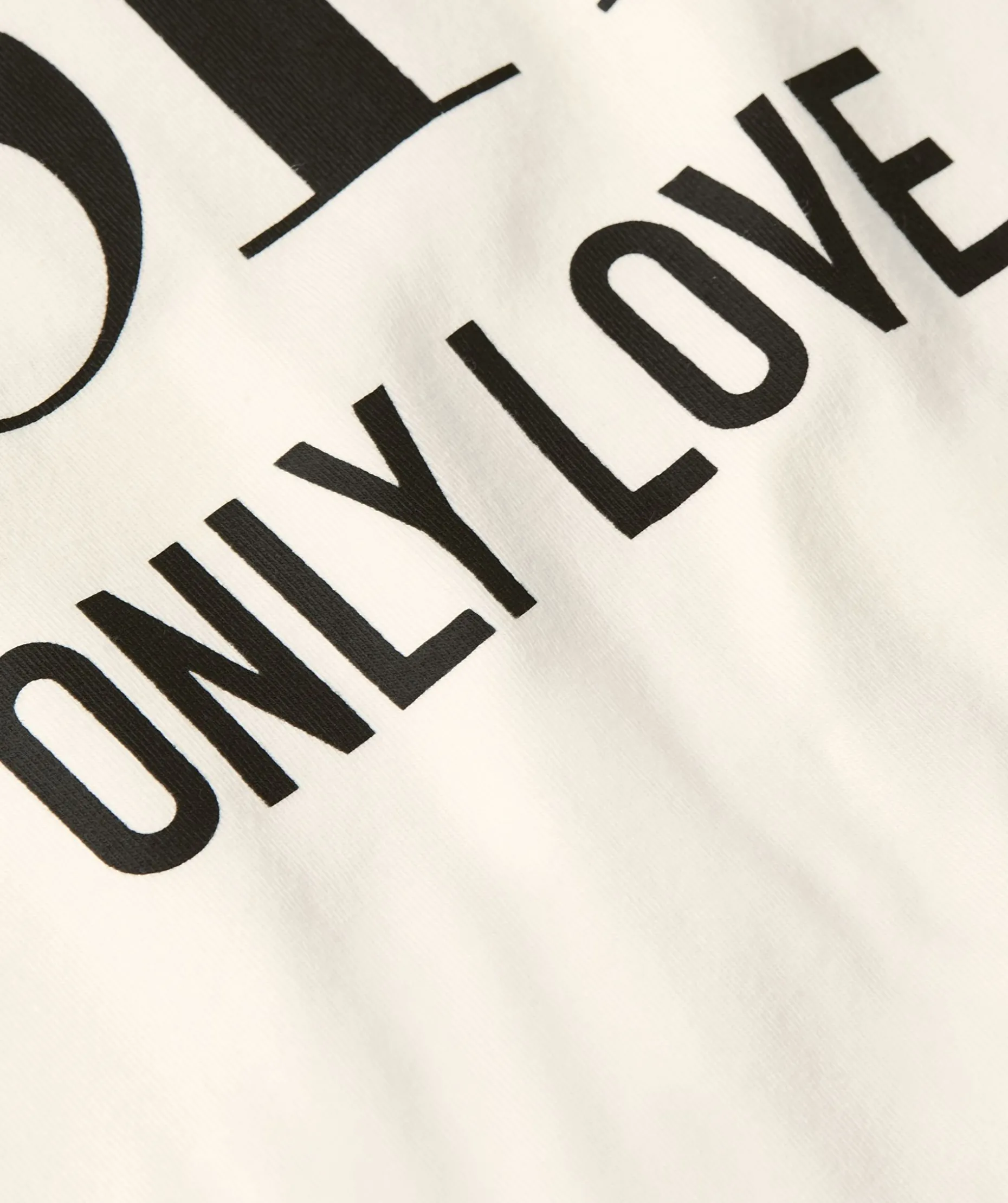 JV TEDDY ONLY LOVE T-shirt - off white