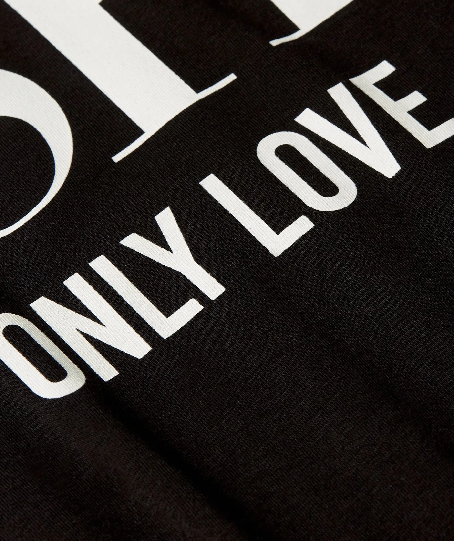 JV TEDDY ONLY LOVE T-shirt - black