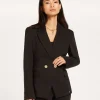 JV ZOYA getailleerde blazer - black