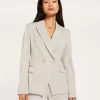 JV ZOYA getailleerde blazer - light grey melange