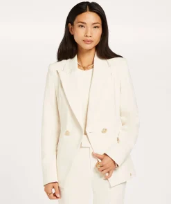 JV ZOYA getailleerde blazer - creme white