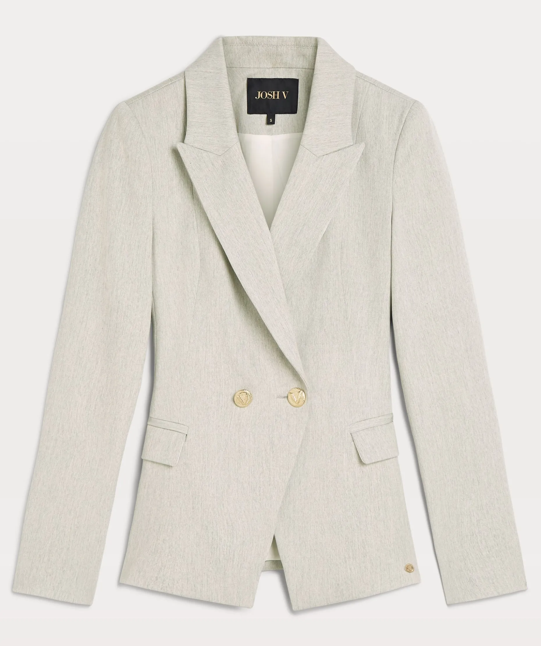 JV ZOYA getailleerde blazer - light grey melange