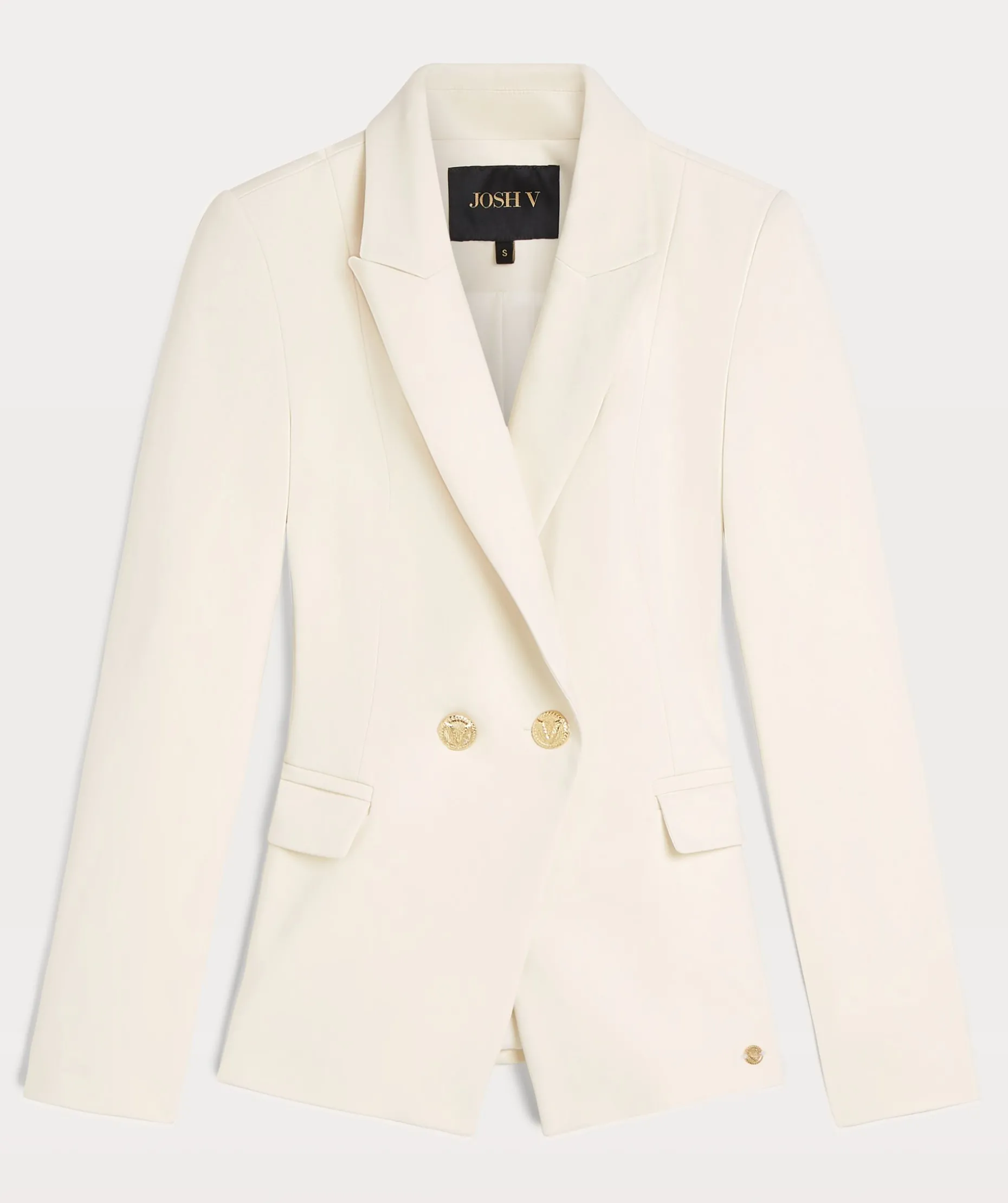 JV ZOYA getailleerde blazer - creme white