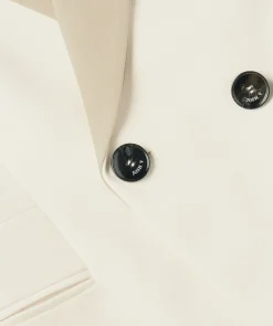 KENNY fitted blazer met contrast effect - ecru