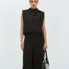 KIANA losvallende top - black