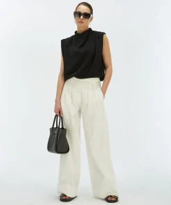 KIANA losvallende top - black