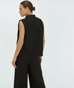 KIANA losvallende top - black