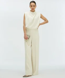 KIANA losvallende top - cocoon white