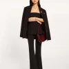 KIT fitted flared pantalon - black