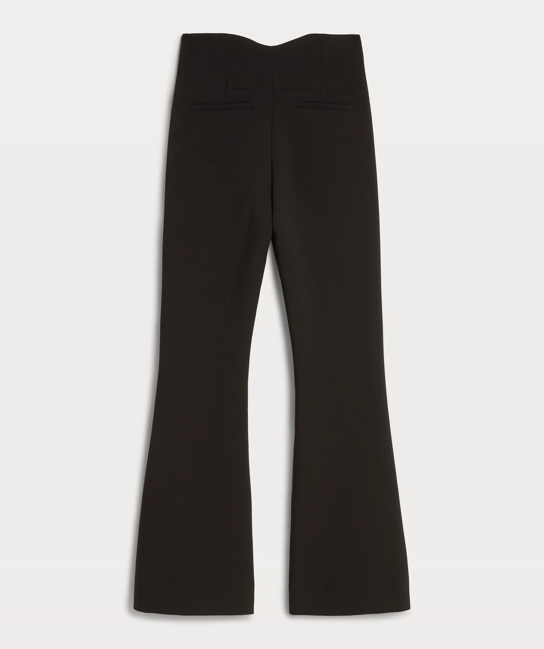 KIT fitted flared pantalon - black