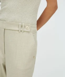 KYRIE wide leg pantalon - salt melange