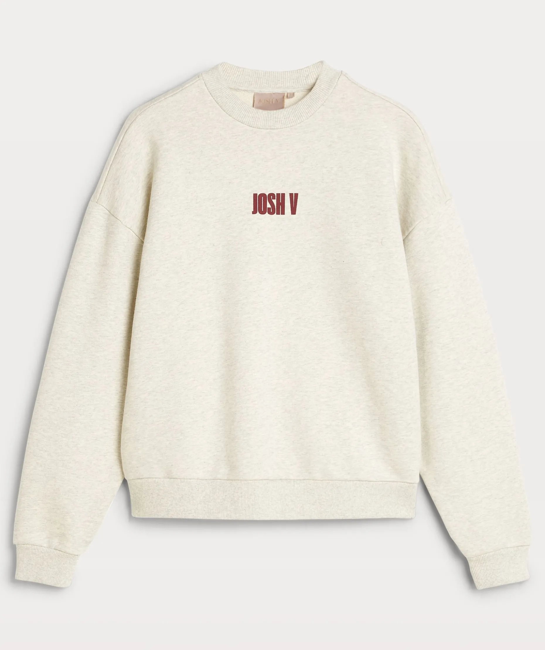 LENTHE regular fit sweater met logo - salt melange