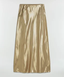 LEONA high waist fitted rok - gold