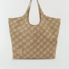 LEONORA shopper met logoprint - mink