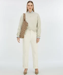 LEONORA shopper met logoprint - mink