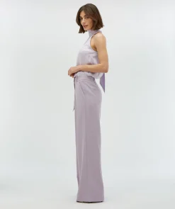 LIA high waist wide leg pantalon - lilac