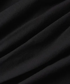 LIVY fitted top met strikbandjes - black