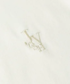 LOREN fitted T-shirt met logo - off white
