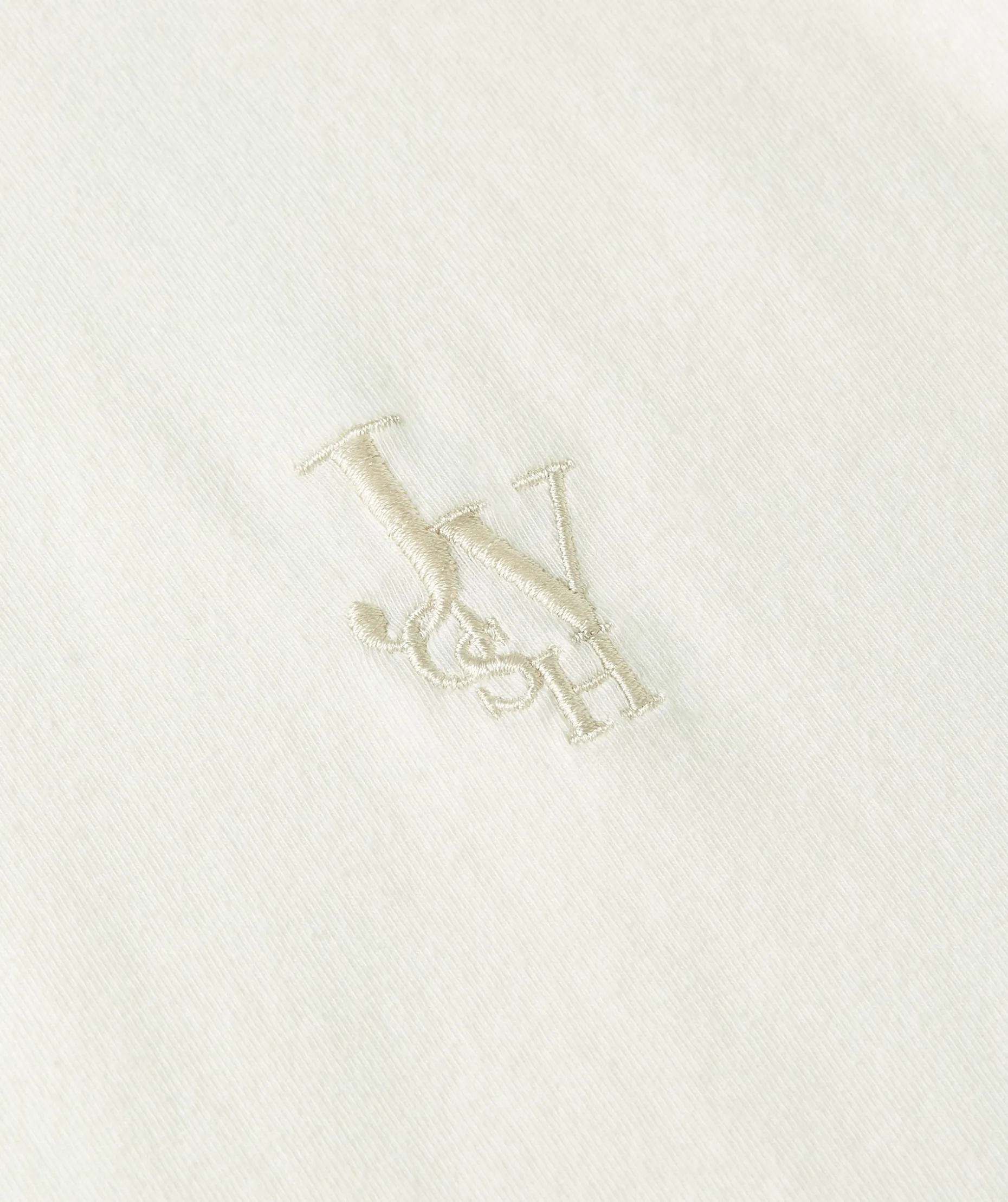 LOREN fitted T-shirt met logo - off white