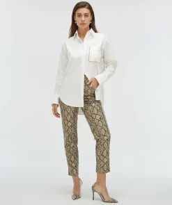 MEGGY relaxed fit blouse met sierstenen - off white