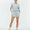 MIAH regular fit shorts van badstof - sky blue