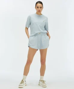 MIAH regular fit shorts van badstof - sky blue