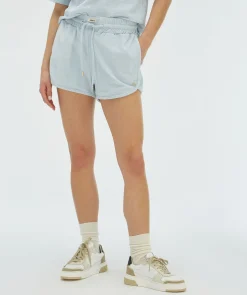 MIAH regular fit shorts van badstof - sky blue