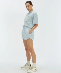 MIAH regular fit shorts van badstof - sky blue