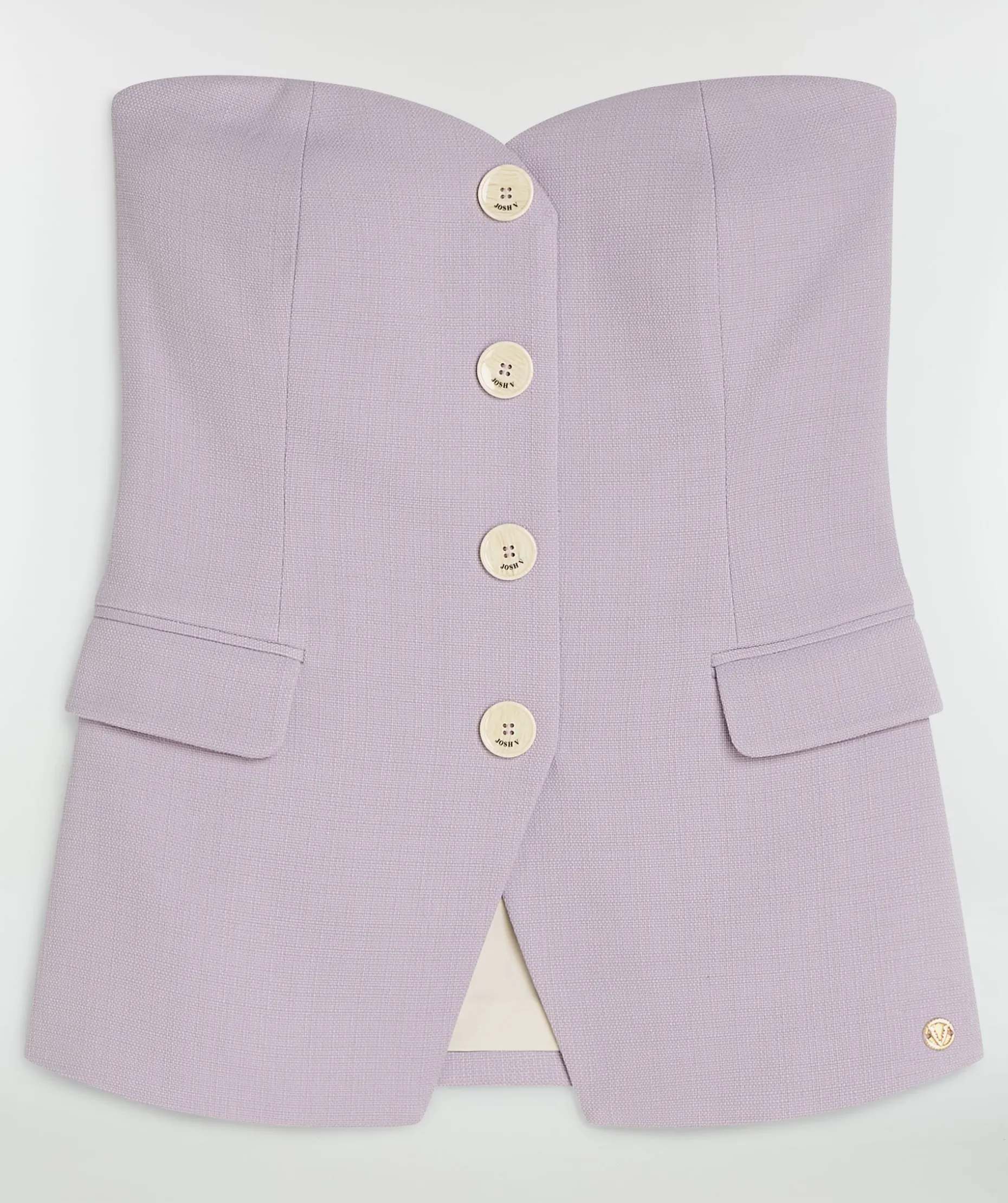 NIVA fitted bustier top - lilac